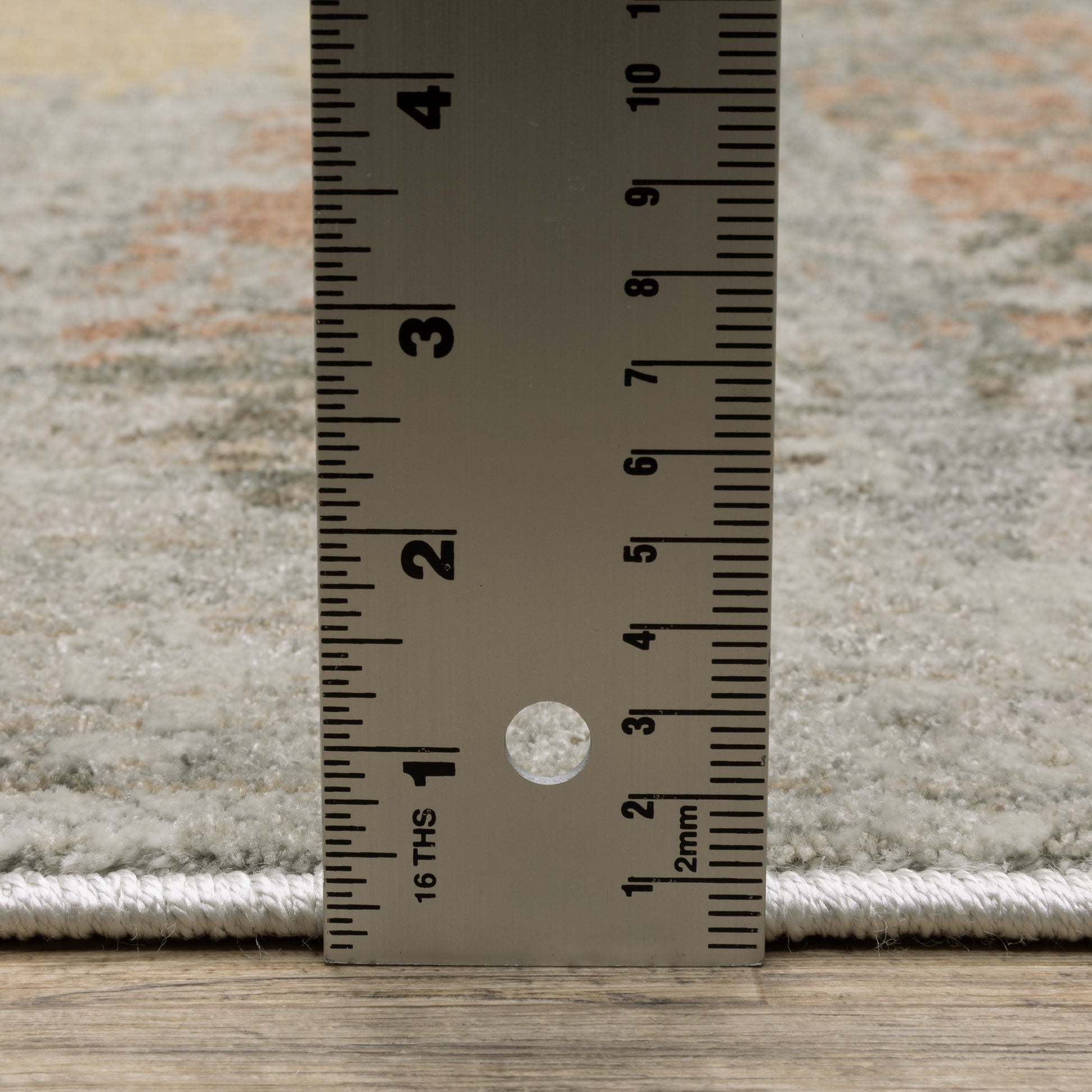 Mallory Distressed Grey/ Multi Abstract Cut Pile Rug