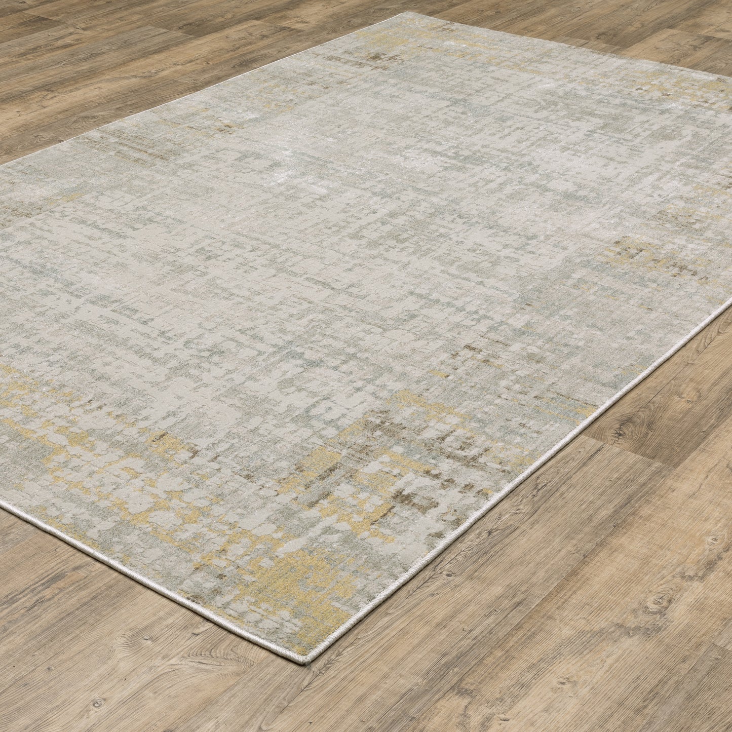 Mallory Distressed Beige/ Multi Abstract Cut Pile Rug