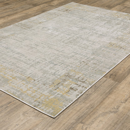Mallory Distressed Beige/ Multi Abstract Cut Pile Rug