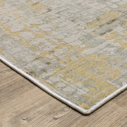 Mallory Distressed Beige/ Multi Abstract Cut Pile Rug