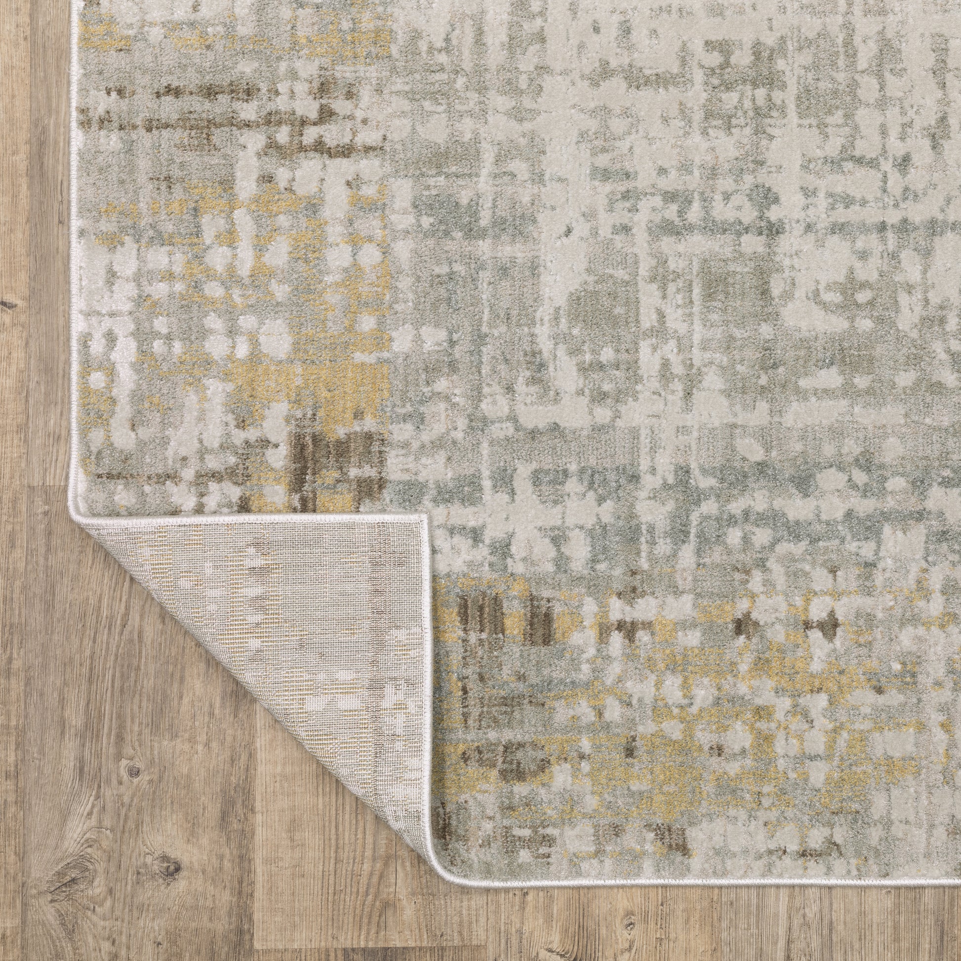 Mallory Distressed Beige/ Multi Abstract Cut Pile Rug
