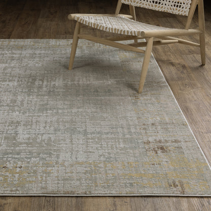 Mallory Distressed Beige/ Multi Abstract Cut Pile Rug