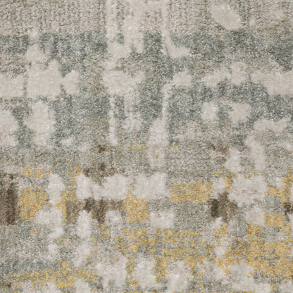 Mallory Distressed Beige/ Multi Abstract Cut Pile Rug