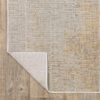 Mallory Stripe Beige/ Multi Distressed Cut Pile Rug