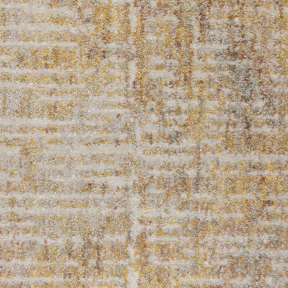 Mallory Stripe Beige/ Multi Distressed Cut Pile Rug