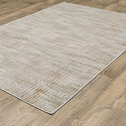 Mallory Distressed Grey/ Gold Abstract Cut Pile Rug