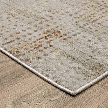 Mallory Distressed Grey/ Gold Abstract Cut Pile Rug