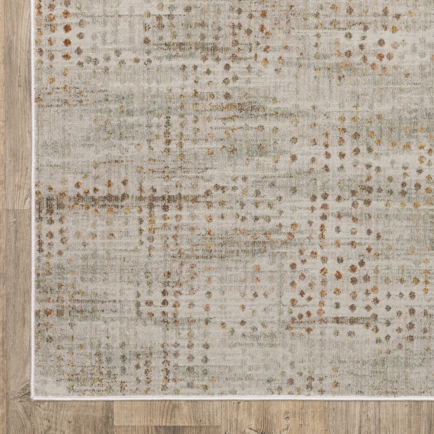 Mallory Distressed Grey/ Gold Abstract Cut Pile Rug