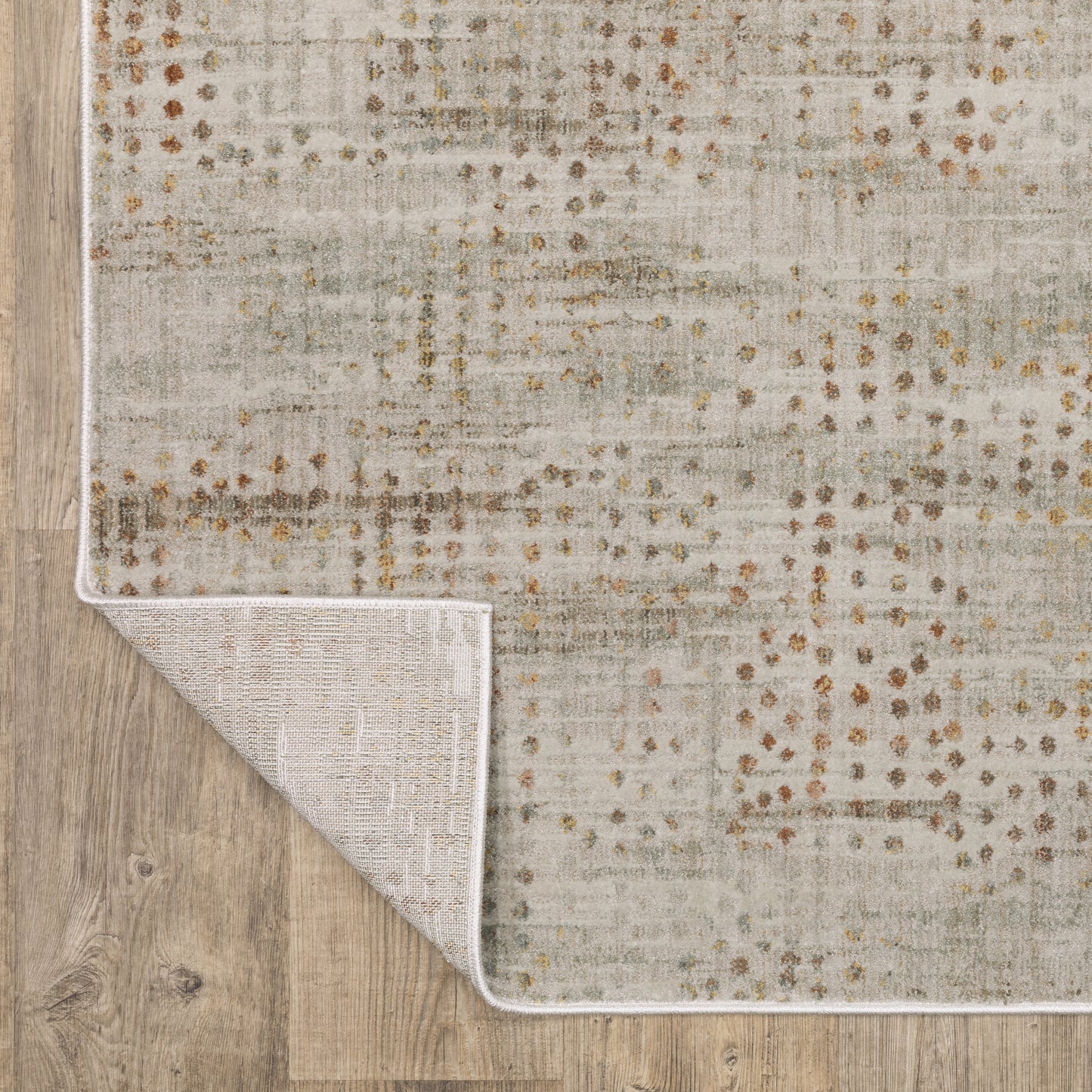 Mallory Distressed Grey/ Gold Abstract Cut Pile Rug