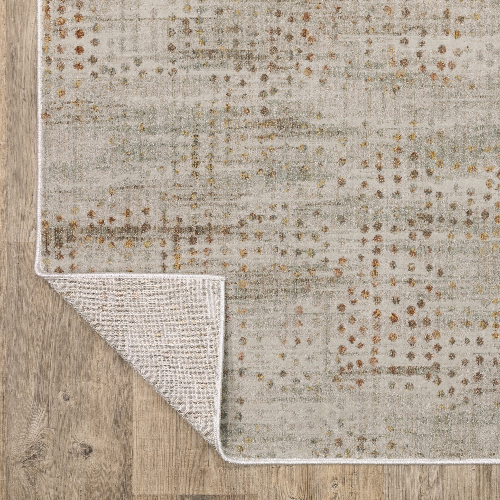 Mallory Distressed Grey/ Gold Abstract Cut Pile Rug