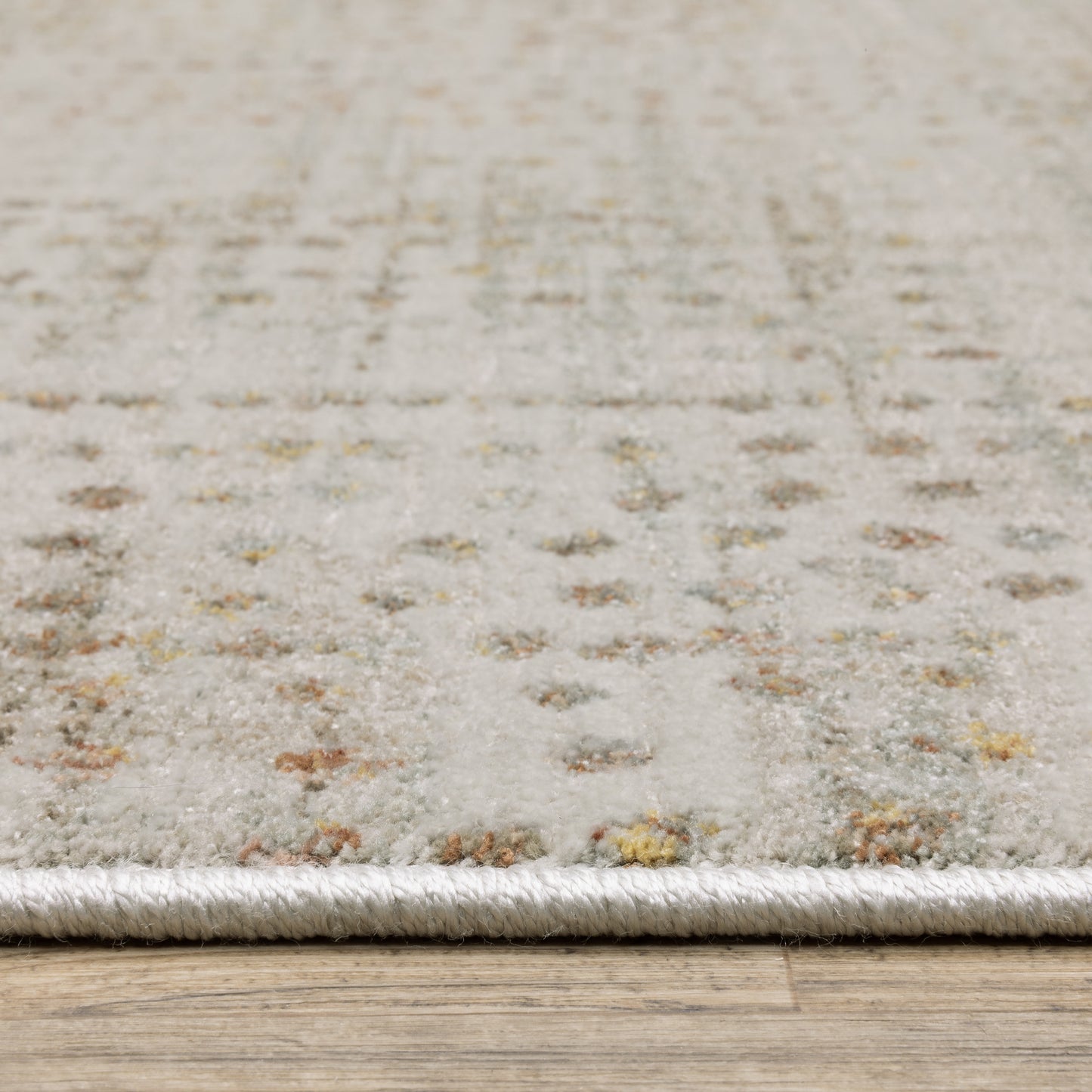 Mallory Distressed Grey/ Gold Abstract Cut Pile Rug