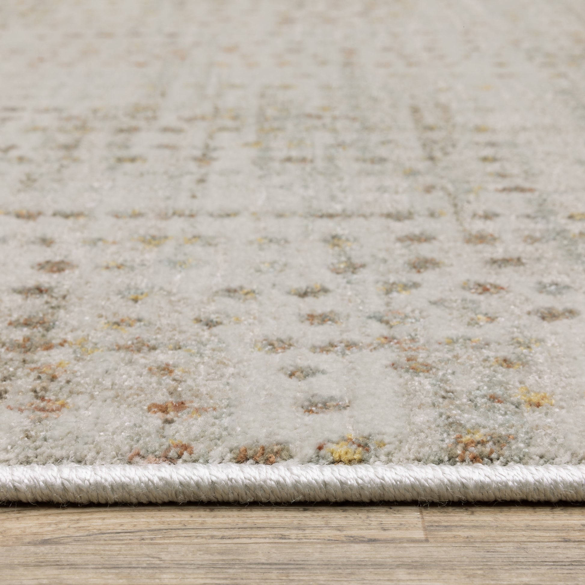 Mallory Distressed Grey/ Gold Abstract Cut Pile Rug