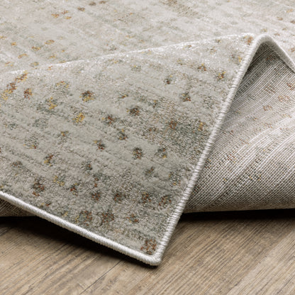 Mallory Distressed Grey/ Gold Abstract Cut Pile Rug