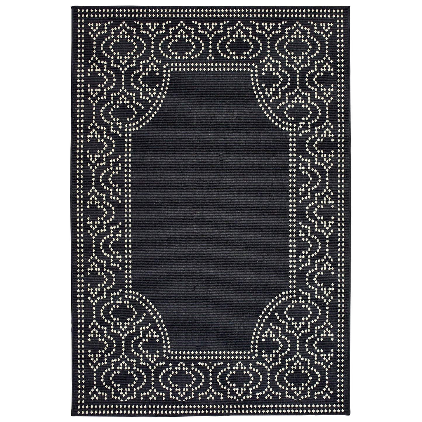 Marina 1247K Black Outdoor Rug