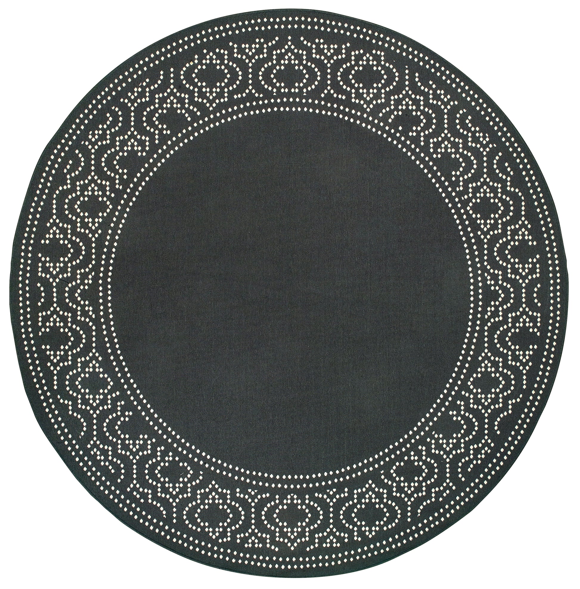 Marina 1247K Black Outdoor Rug