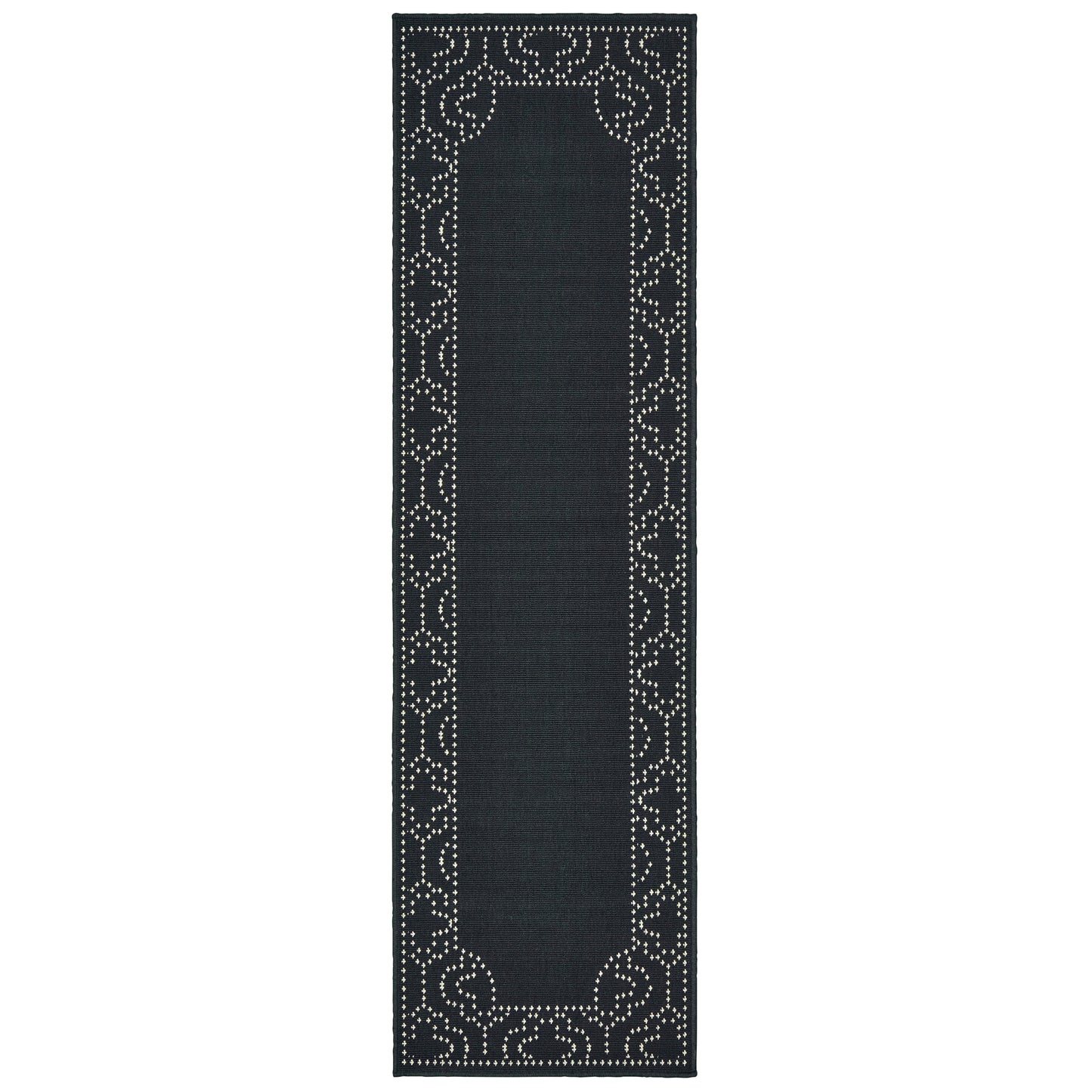 Marina 1247K Black Outdoor Rug