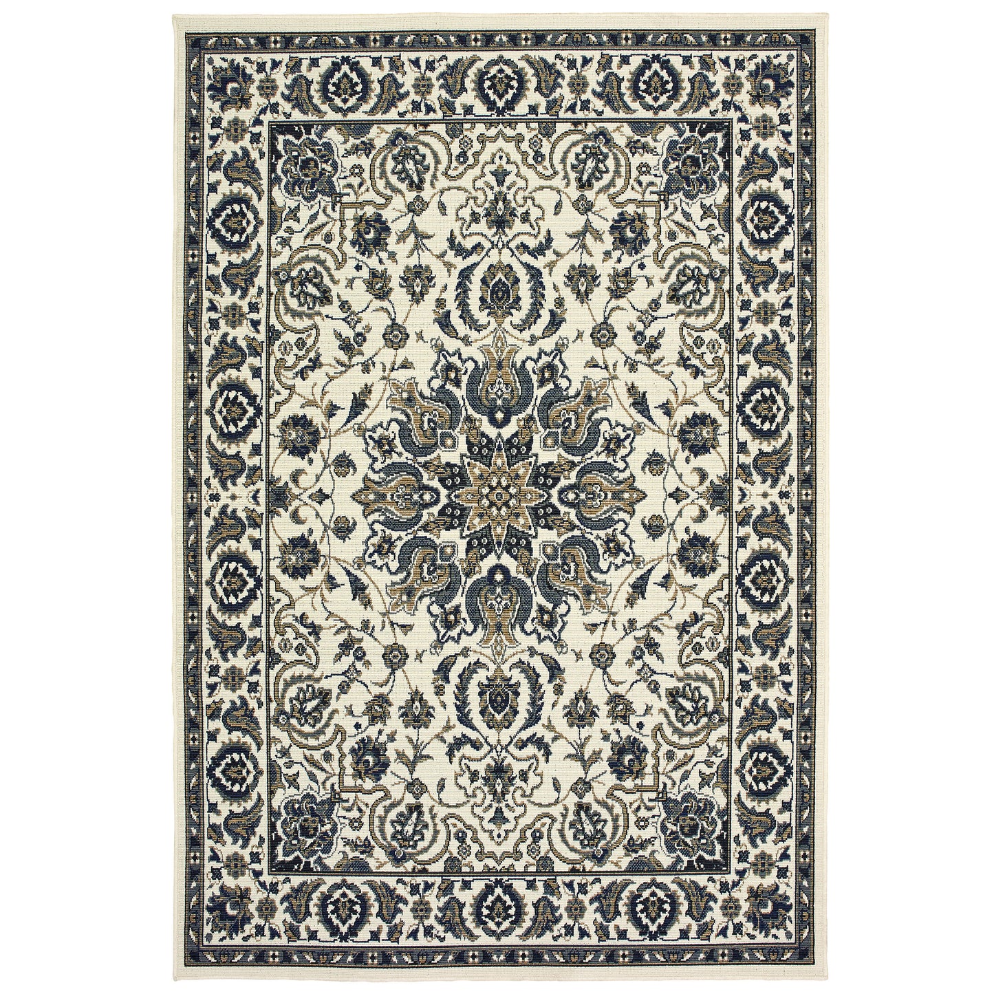 Marina 1248W Ivory Medallion Rug