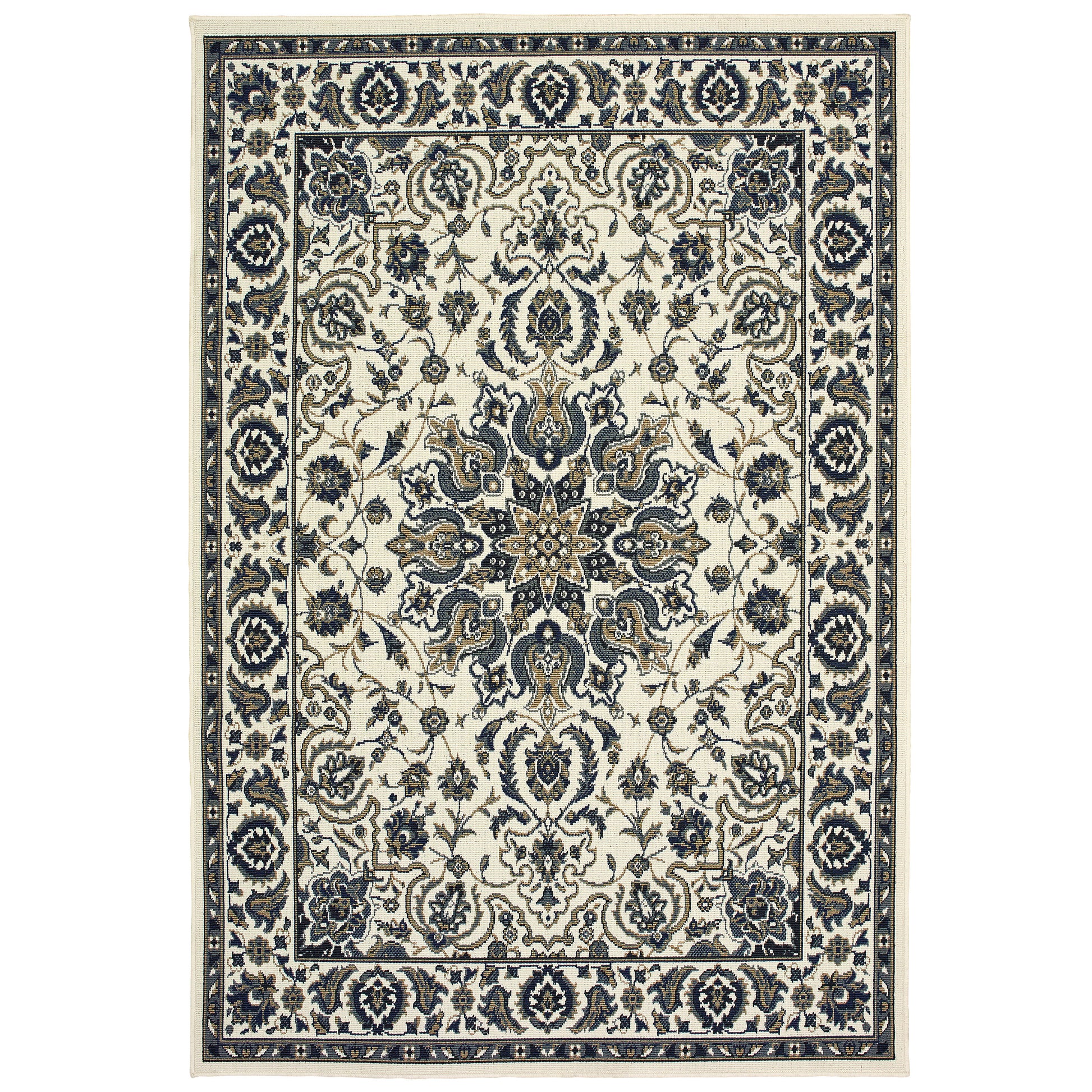 Marina 1248W Ivory Medallion Rug