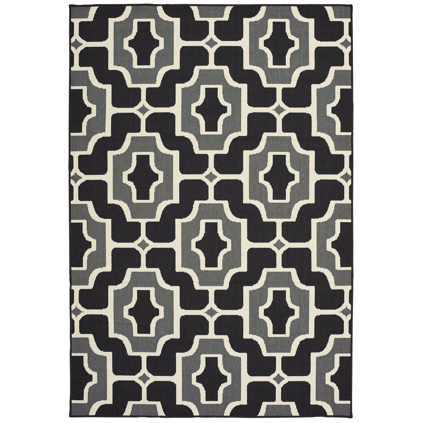 Marina 1491Z Black Outdoor Rug