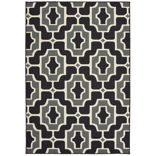 Marina 1491Z Black Outdoor Rug