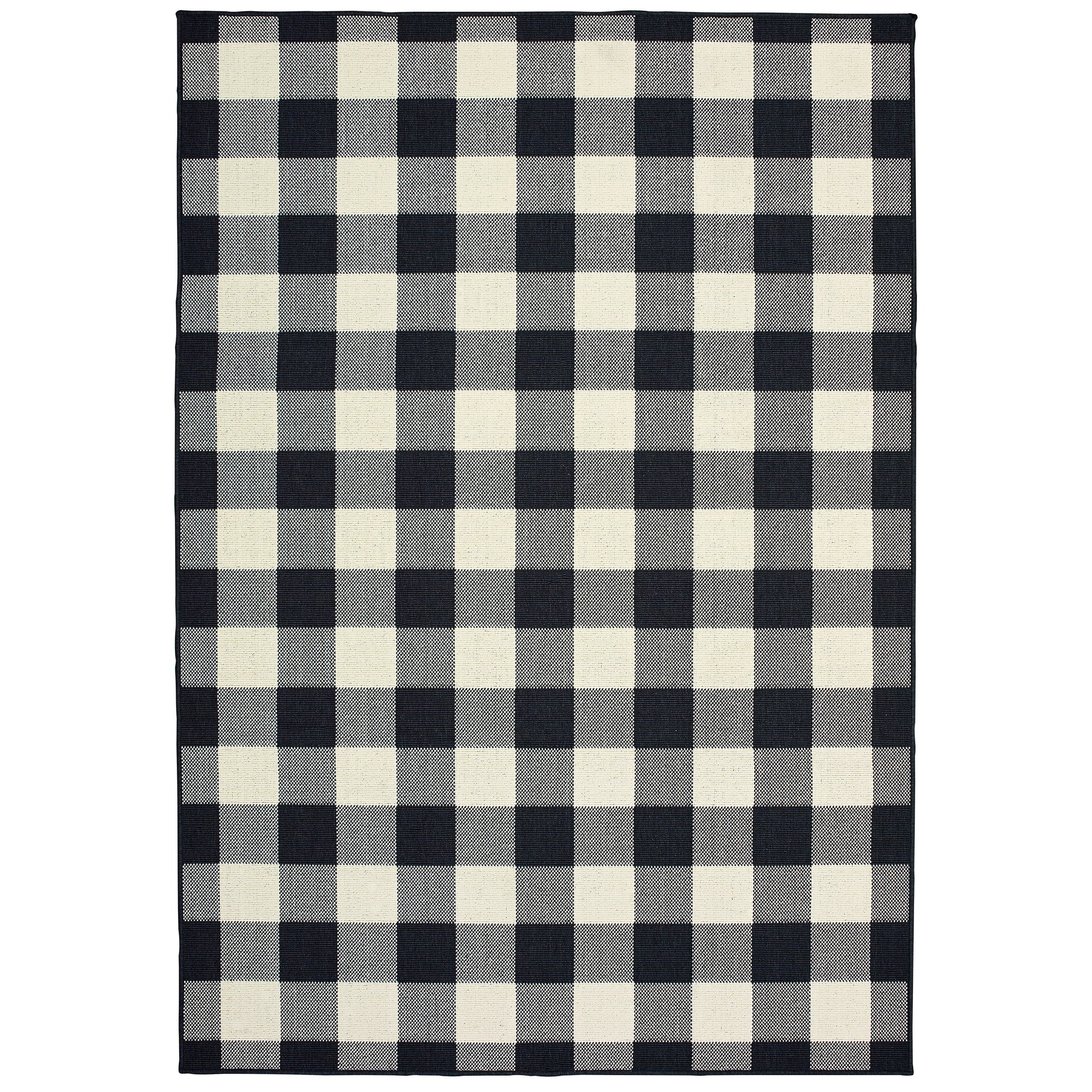 Marina 1932K Black Outdoor Rug