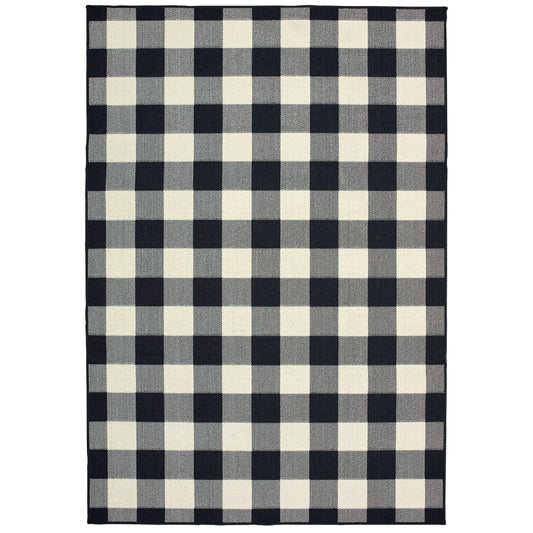 Marina 1932K Black Outdoor Rug