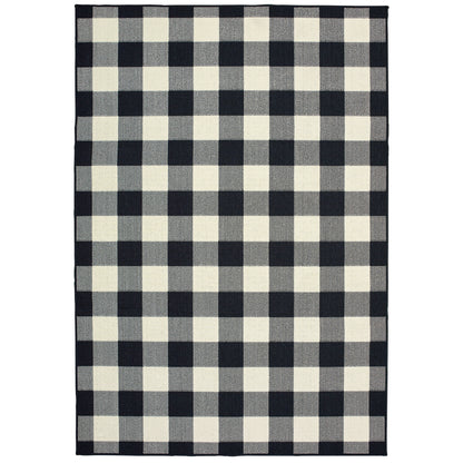 Marina 1932K Black Outdoor Rug