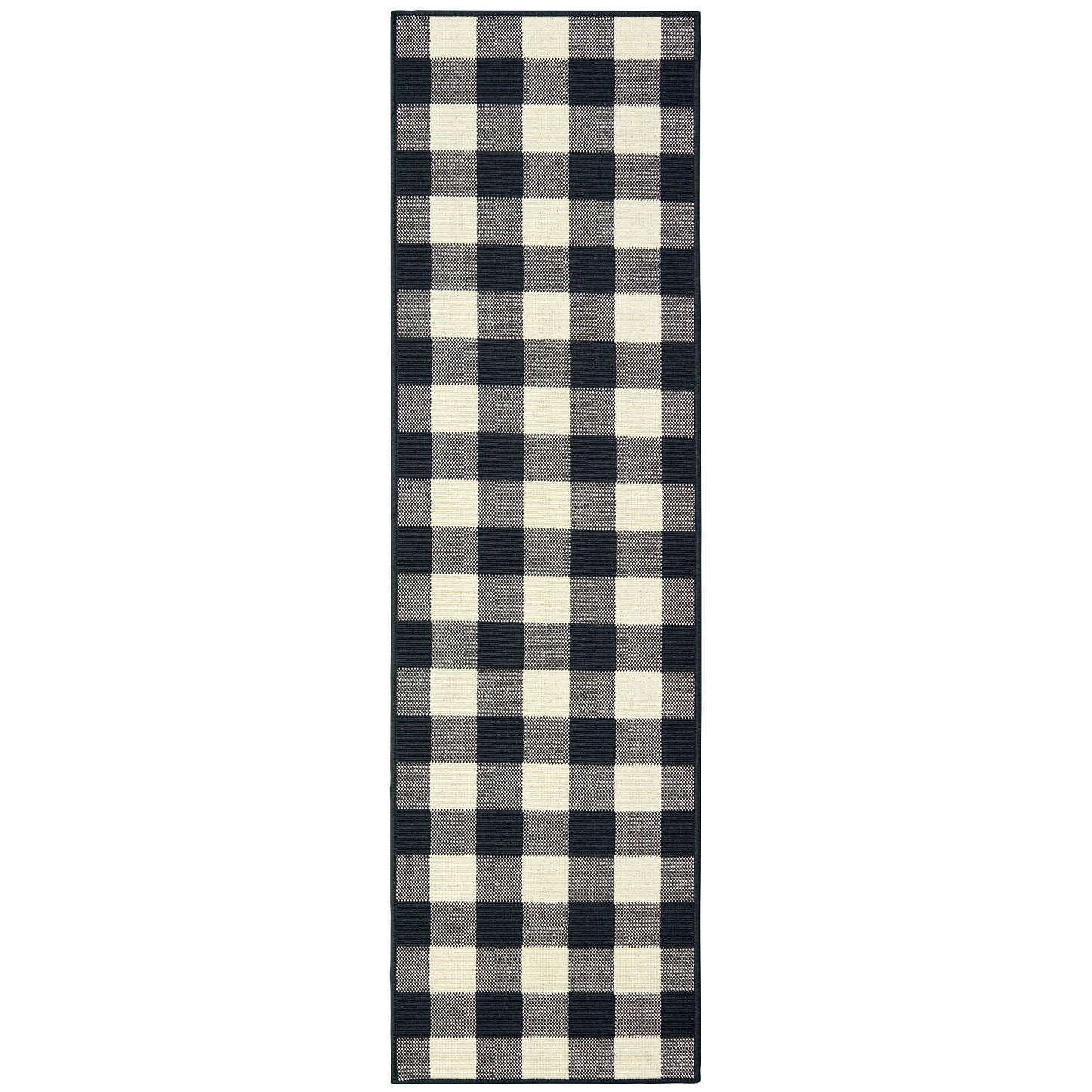 Marina 1932K Black/ Ivory Outdoor Southwest/Lodge Rug