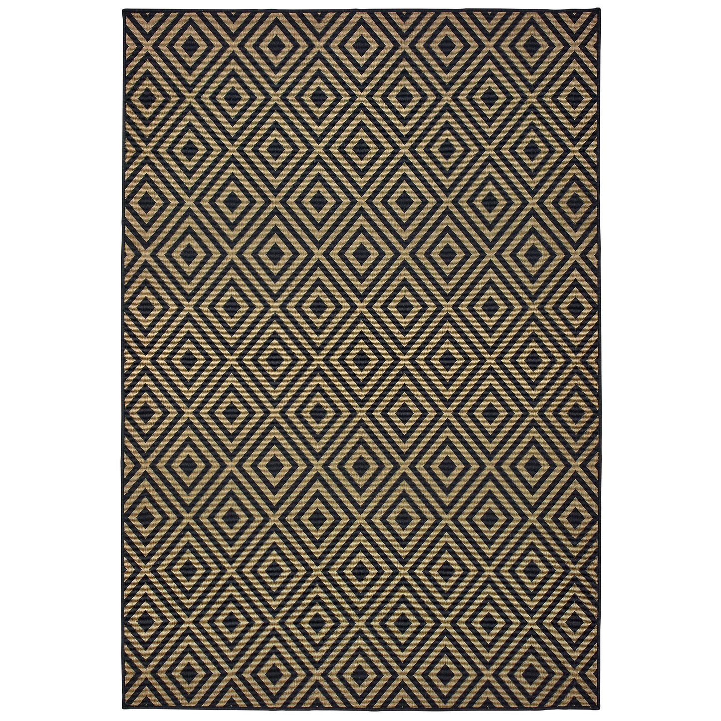 Marina 2335K Black Lattice Rug