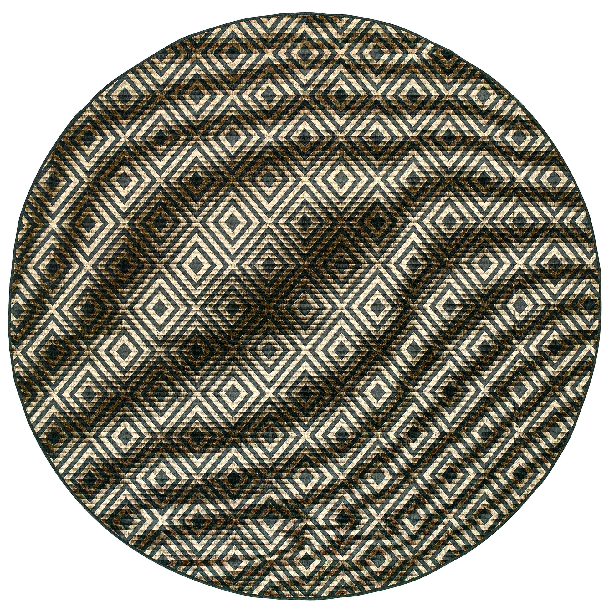 Marina 2335K Black Lattice Rug