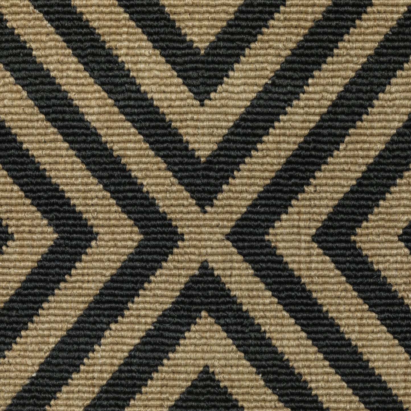 Marina Lattice Black/ Tan Outdoor Loop Pile Rug