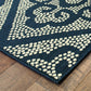 Marina 3804B Navy Lattice Rug