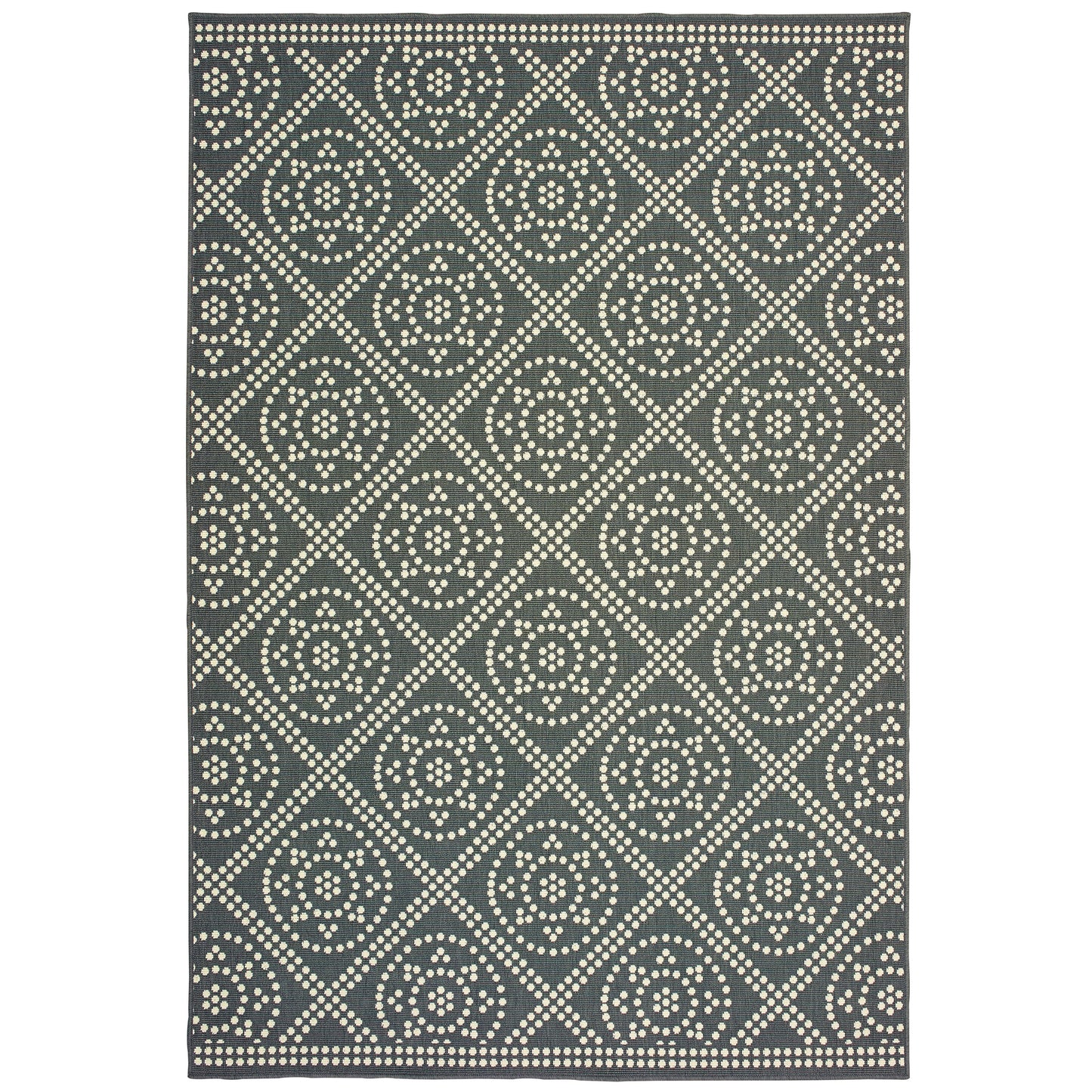 Marina 3969L Grey Lattice Rug
