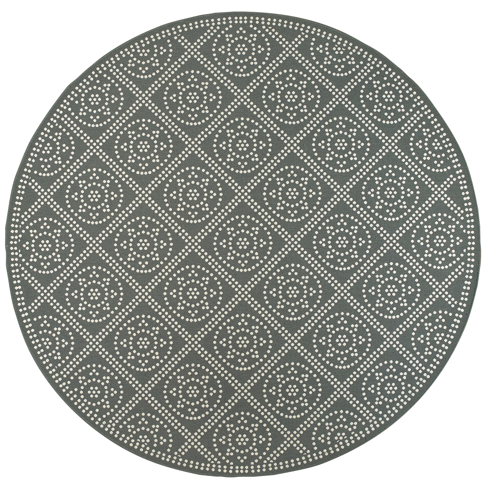 Marina 3969L Grey Lattice Rug