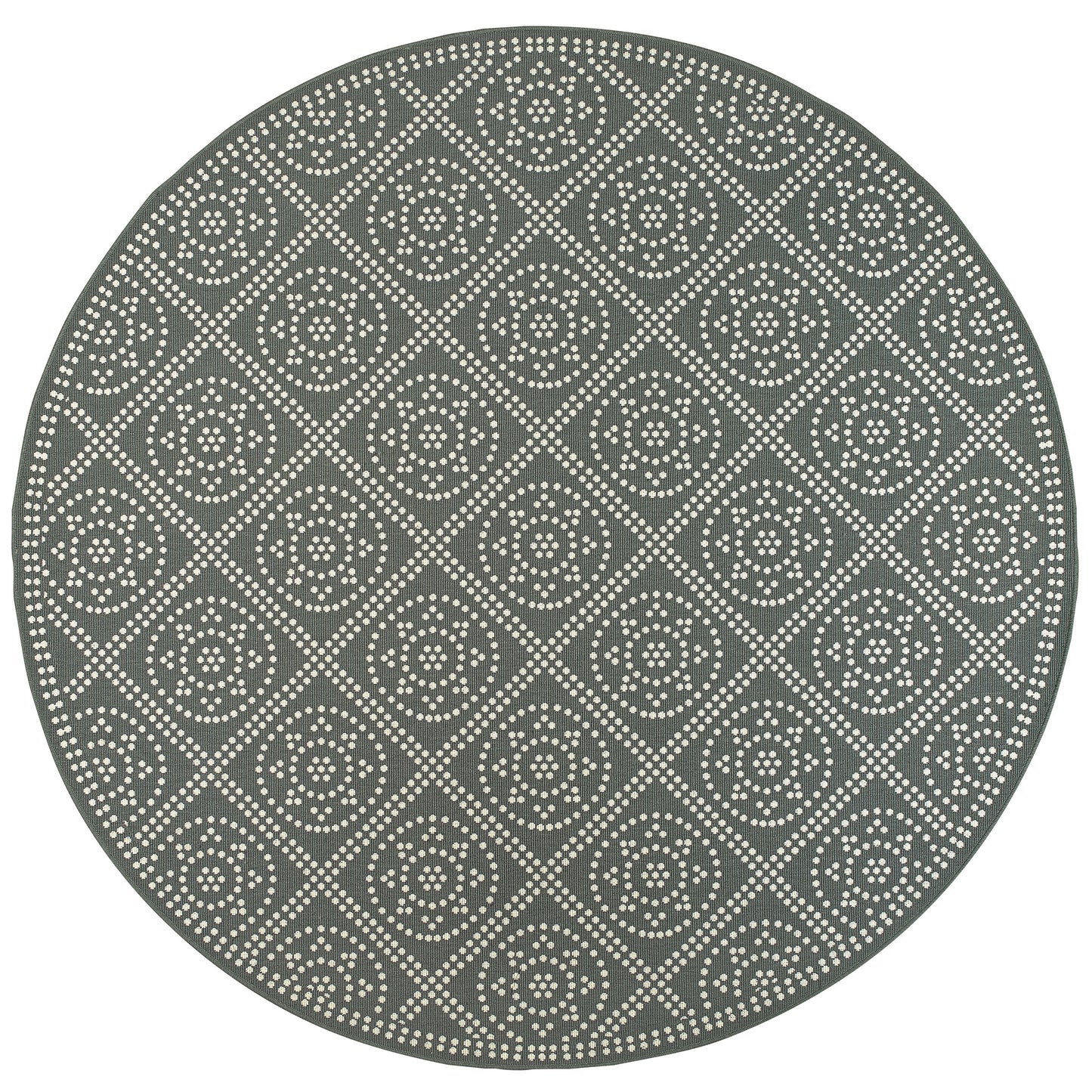 Marina 3969L Grey Lattice Rug