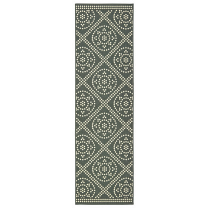 Marina 3969L Grey Lattice Rug