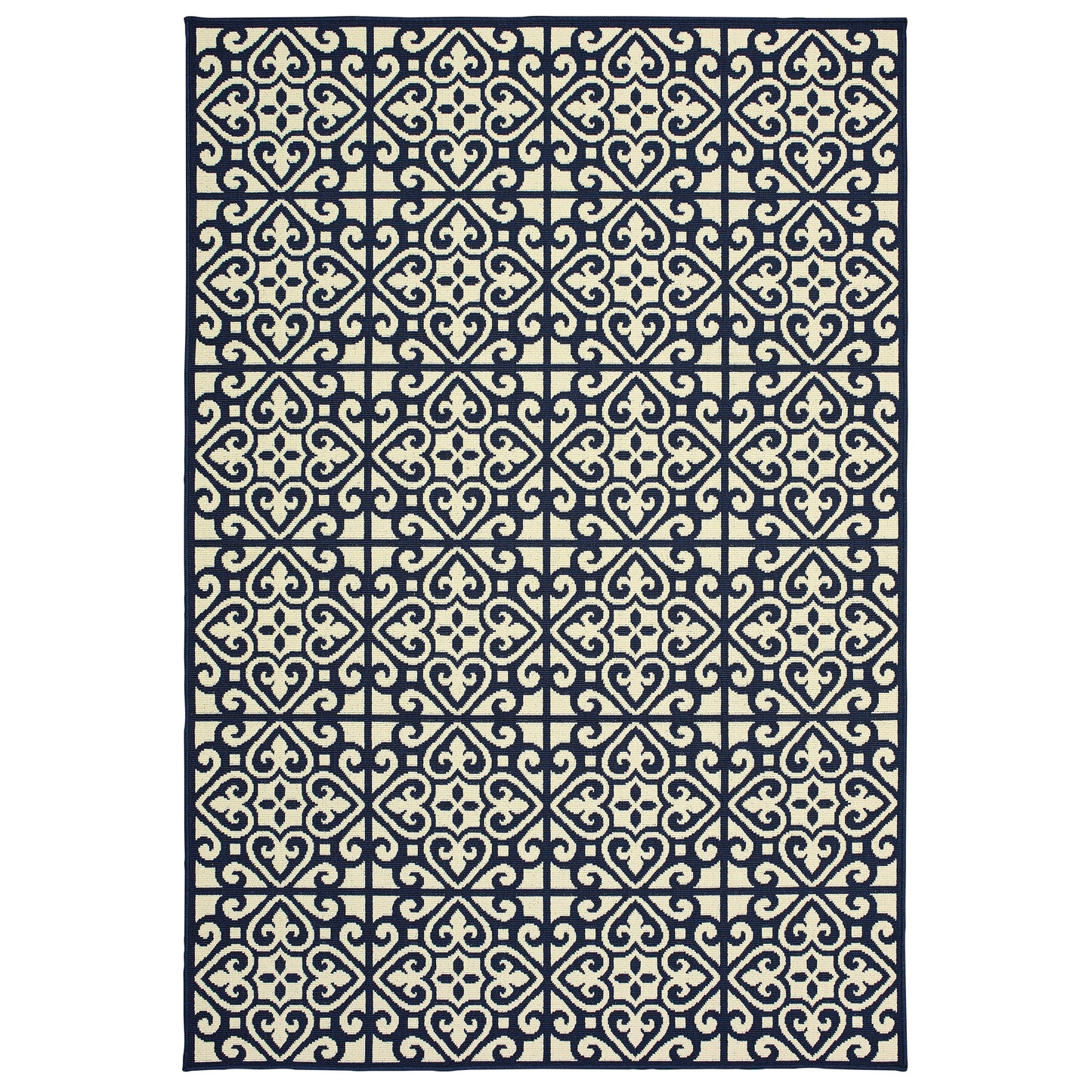 Marina 5927B Ivory Trefoil Rug