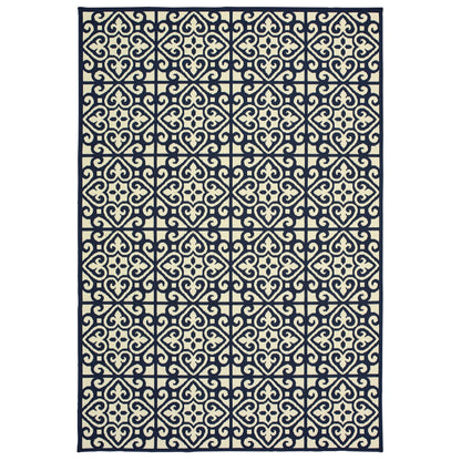 Marina 5927B Ivory Trefoil Rug