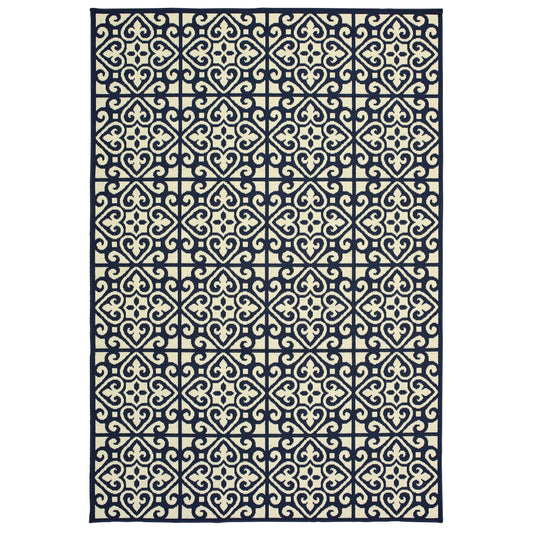 Marina 5927B Ivory Trefoil Rug