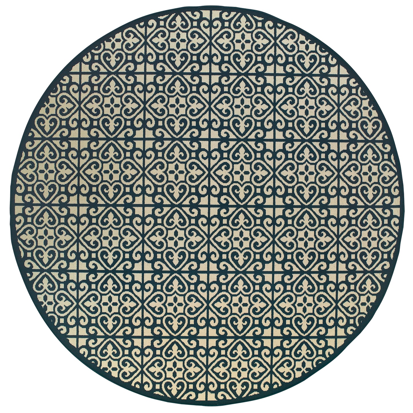 Marina 5927B Ivory Trefoil Rug