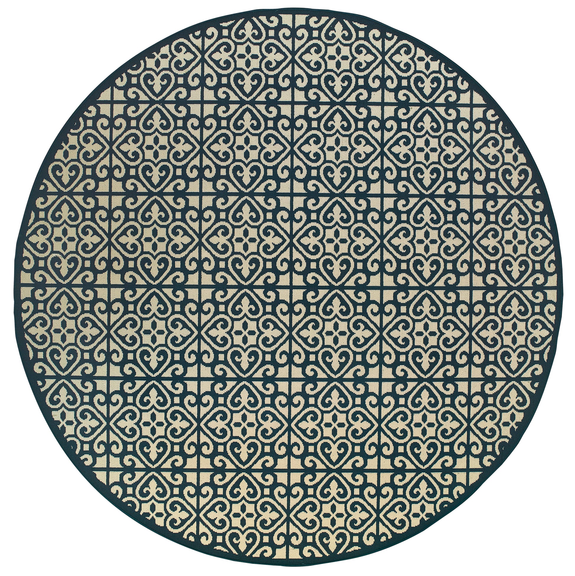 Marina 5927B Ivory Trefoil Rug