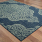 Marina 5929B Navy Medallion Rug