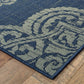 Marina 5929B Navy Medallion Rug