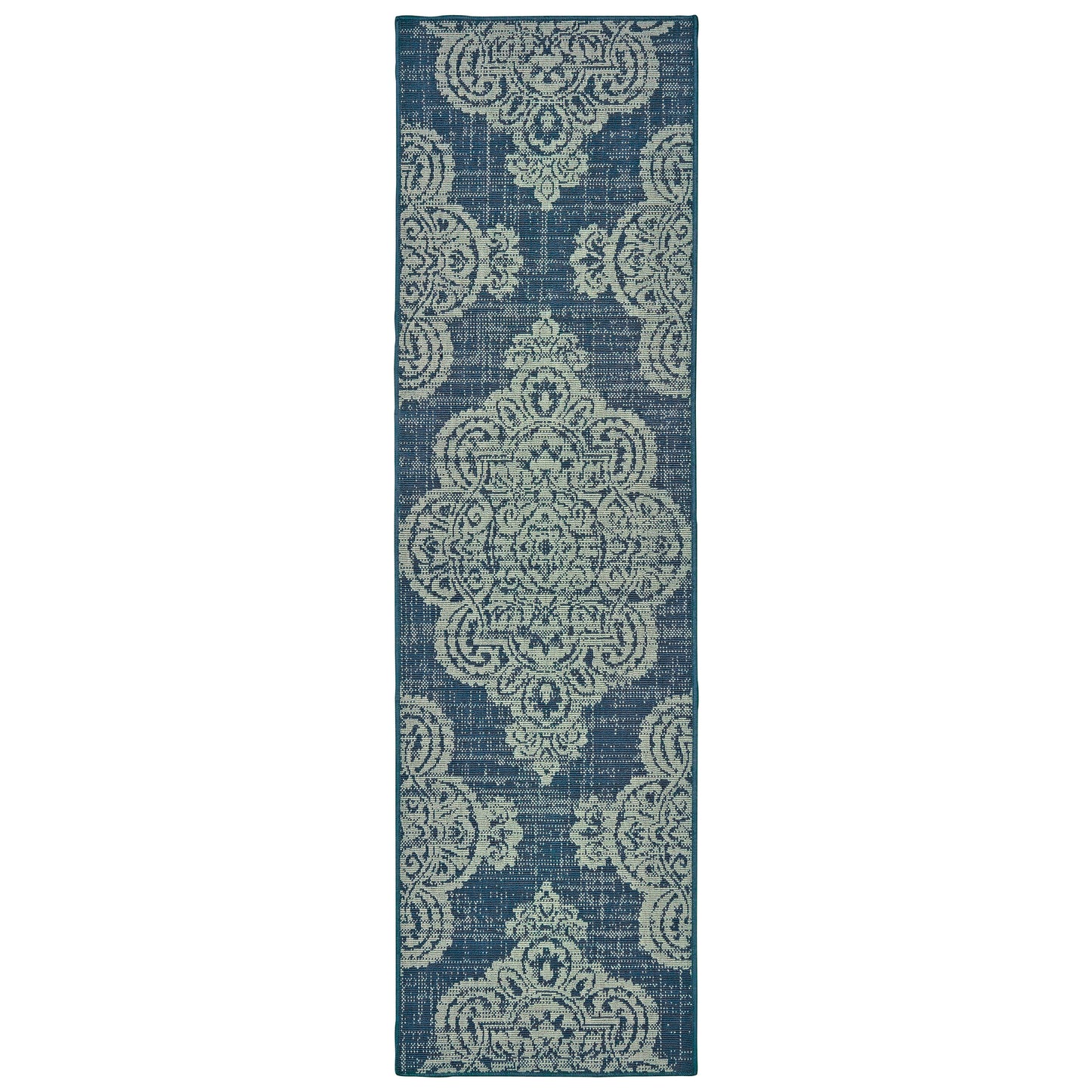 Marina 5929B Navy Medallion Rug