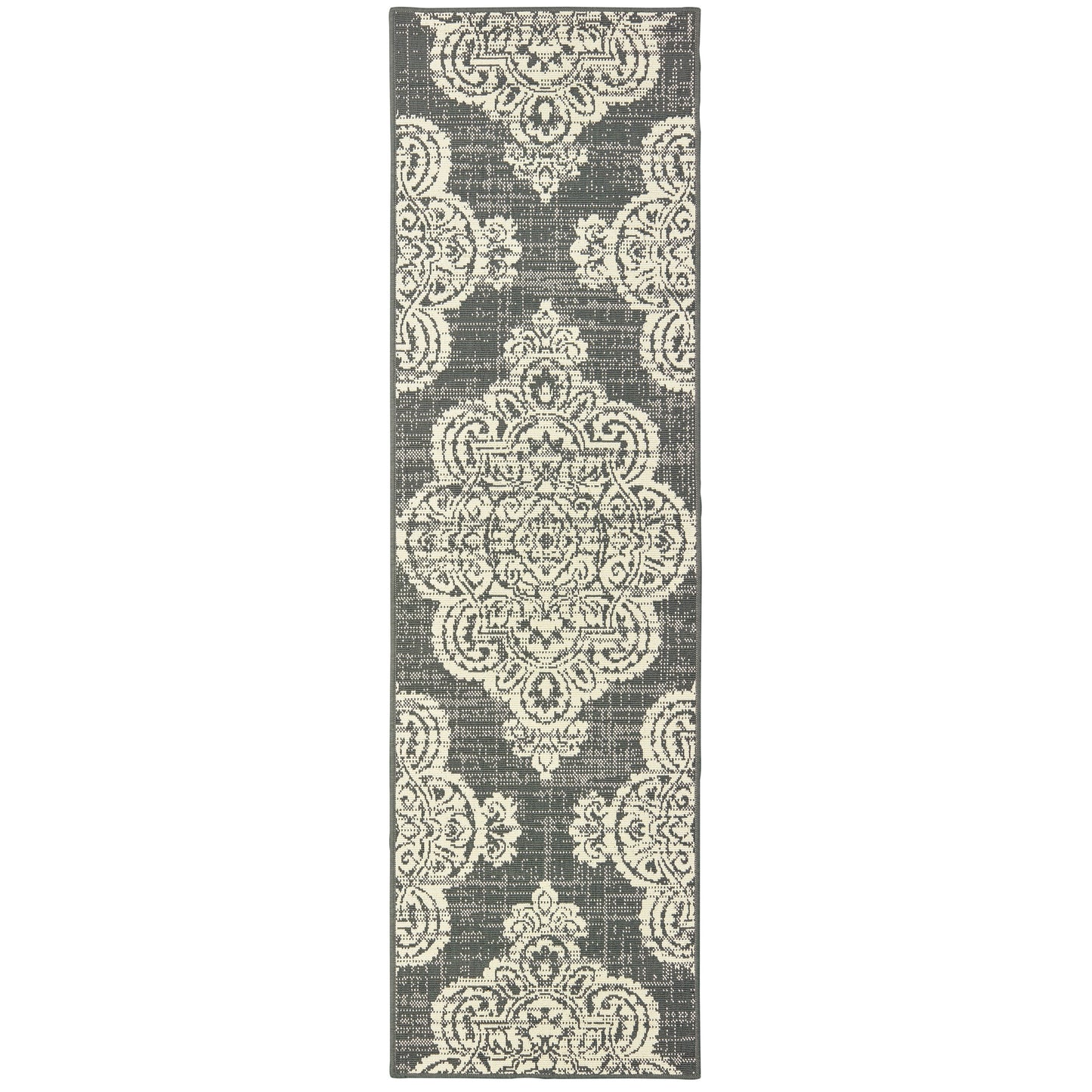 Marina 5929E Grey Medallion Rug