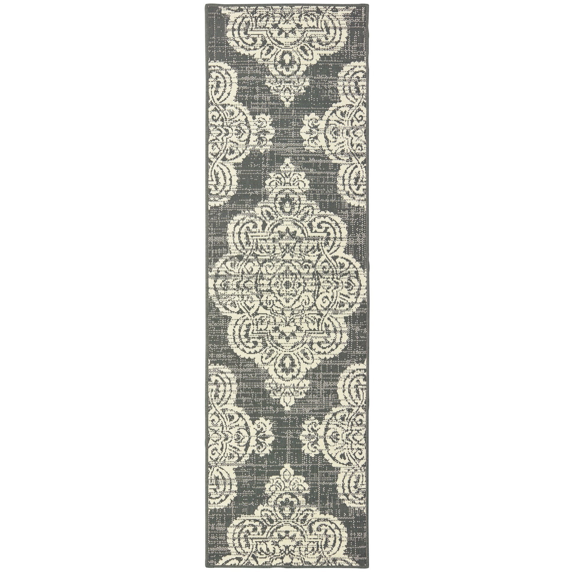 Marina 5929E Grey Medallion Rug