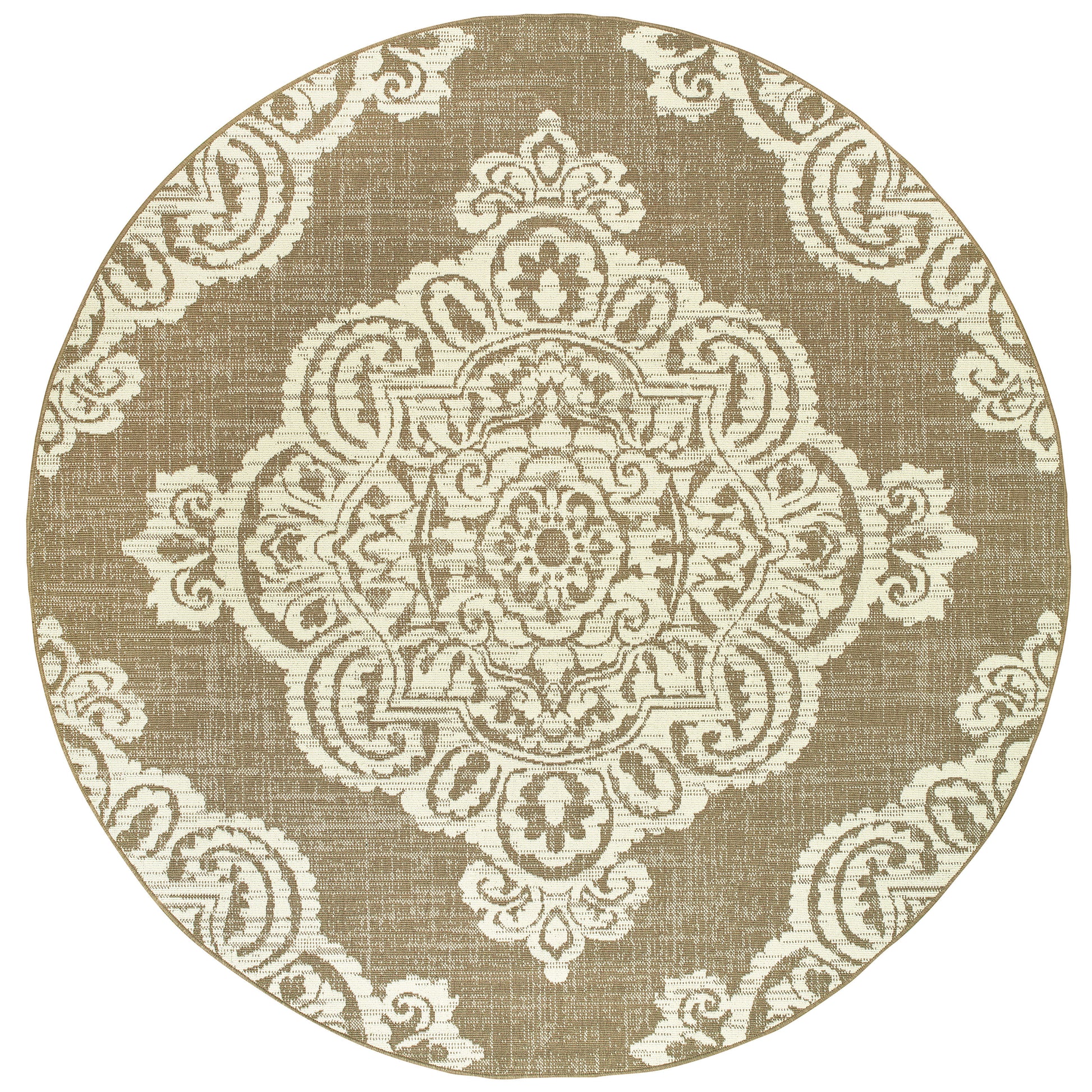 Marina 5929J Tan Medallion Rug