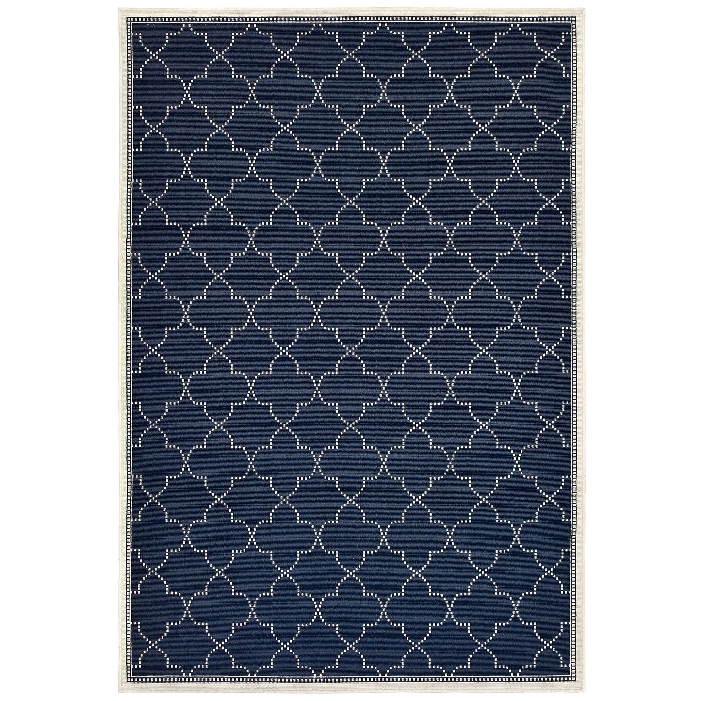 Marina 6025P Navy Lattice Rug