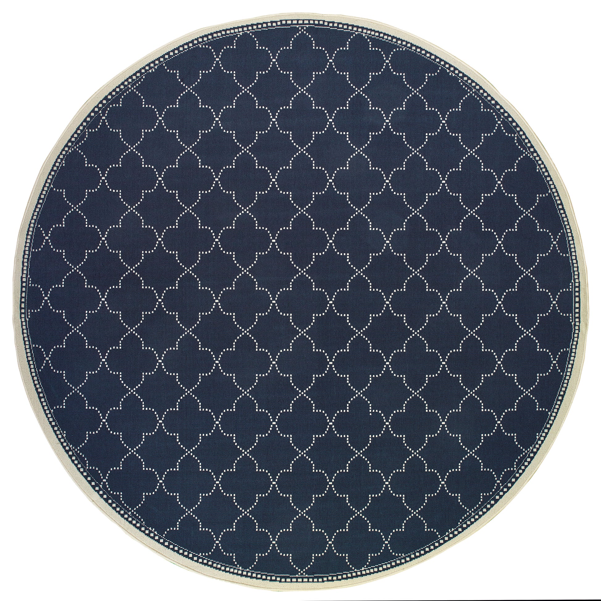 Marina 6025P Navy Lattice Rug