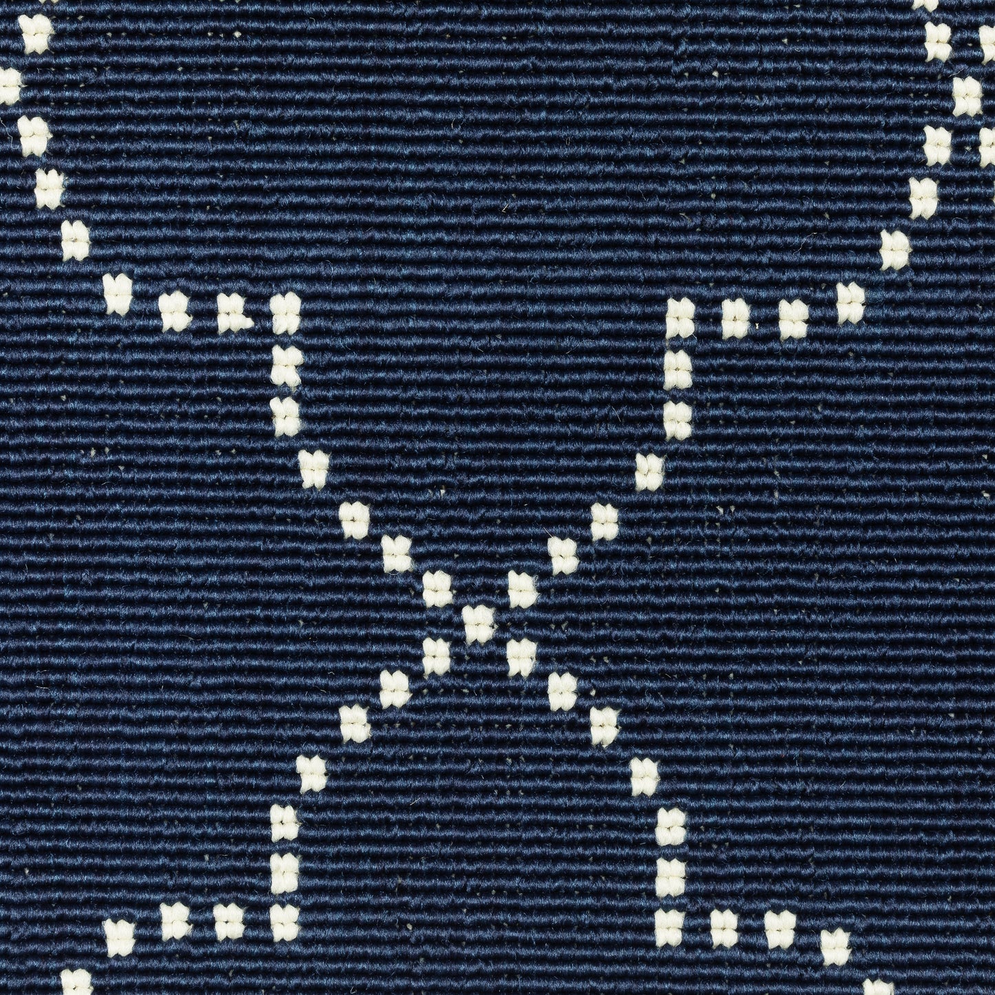 Marina Lattice Navy/ Ivory Outdoor Loop Pile Rug